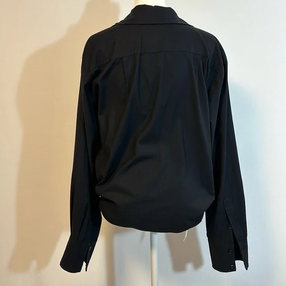 Reformation Hansen Tie Front Button-Up Women’s Shirt Size M. - Picture 10 of 11